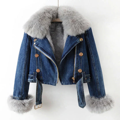 Manteau en denim luxueux Bethany