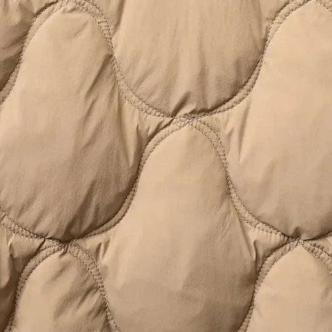 Veste en coton matelassée à capuche