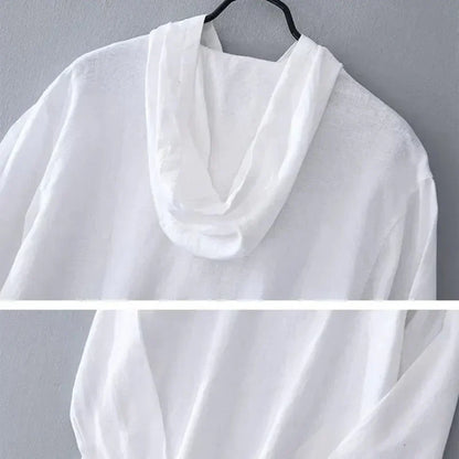 PULL À CAPUCHE EN LIN VIVA